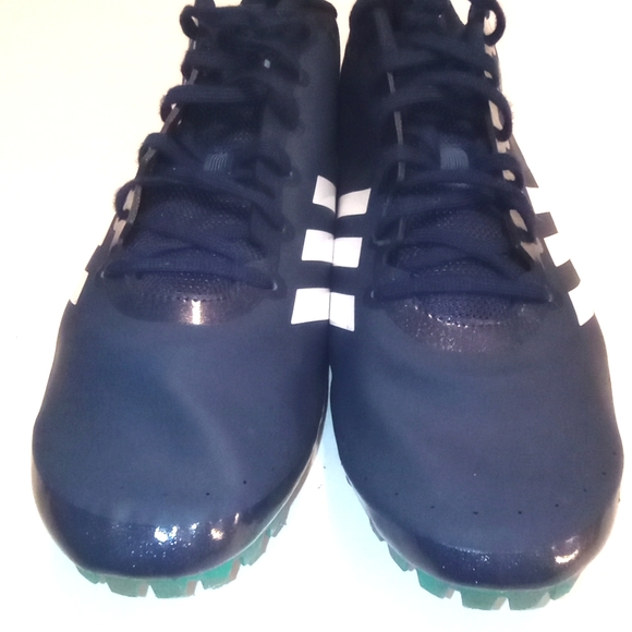 Adidas Sprintstart Running Track Men's Spikes Shoes Navy Blue Teal Size 13 - Picture 3 of 12